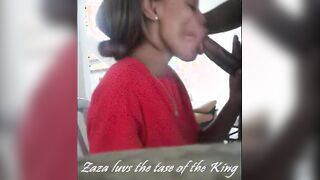 Ebony girl insane deepthroat