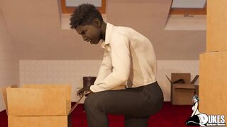 Blackmailing my step moms friend for that big black ass