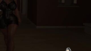 Blackmailing my step moms friend for that big black ass