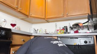 ebony Slut housewife gets fucked and cream-pied by the maintenance man